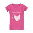 thumbnail image 1 of Tstars Girls Guess What? Chicken Butt T-Shirt: Funny & Cute, Perfect for Animal Lovers - Girls Kids Tee with Hilarious Graphic Print S (5-6) Wow pink, 1 of 4