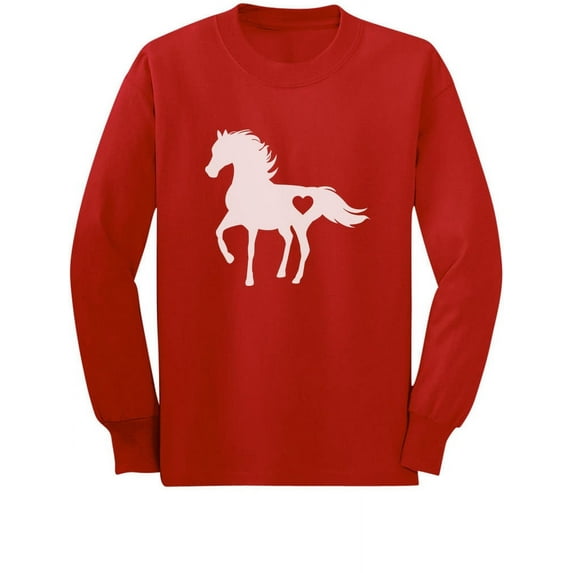 Tstars Girls Horse Gifts for Horse Lovers Love Horses Horse Shirts Horse Clothes Birthday Horse Gifts for Girls Toddler Kids Long Sleeve T Shirt