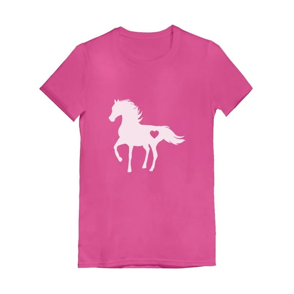 Tstars Girls' Horse Lover T-Shirt - Kids' Equine- Ideal Birthday Gift for Horse Enthusiasts - Themed Apparel - Love Horses Graphic Tee - Fitted, Comfortable, and Durable Child's Shirt