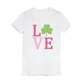 thumbnail image 1 of Tstars Girls Irish Clover Love St Patricks Day Gift Cute Kids St Patricks Day Shamrock Shirts Gift for Girls Irish Shirt Pride Proud Irish Toddler Kids Girls Fitted T Shirt, 1 of 6