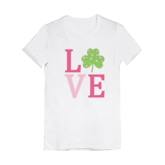 Tstars Girls Irish Clover Love St Patricks Day Gift Cute Kids St Patricks Day Shamrock Shirts Gift for Girls Irish Shirt Pride Proud Irish Toddler Kids Girls Fitted T Shirt