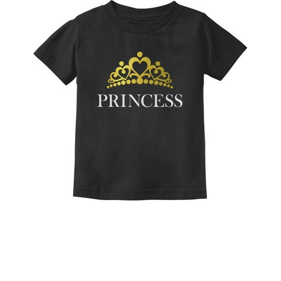 Tstars Girls Princess Crown T-Shirt: A Gift of Royalty for Little Princesses 18M Black