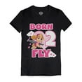 thumbnail image 1 of Tstars Girls Toddler 2nd Birthday Gift Birthday Gift for 2 Year Old Paw Patrol Skye Born 2 Fly Birthday Shirts for Girl Birthday Party Graphic Tee Infant B Day Girls Fitted T Shirt, 1 of 6