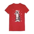 thumbnail image 1 of Tstars Girls Ugly Christmas Bunny Rabbit Santa Hat Cute Kids Christmas Gift Funny Humor Holiday T Shirt, 1 of 3