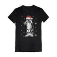 thumbnail image 1 of Tstars Girls Ugly Christmas Bunny Rabbit Santa Hat Cute Kids Christmas Gift Funny Humor Holiday T Shirt, 1 of 3