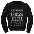 thumbnail image 1 of Tstars Girls Ugly Christmas Princess Elf Family Kids Christmas Gift Funny Humor Holiday Shirts Xmas Party Christmas Gifts for Girl Toddler Kids Sweatshirt., 1 of 3