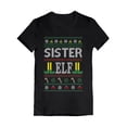 thumbnail image 1 of Tstars Girls Ugly Christmas Sister Elf Family Kids Christmas Gift Funny Humor Holiday Shirts Xmas Party Christmas Gifts for Girl Youth Kids Fitted Child Gift T Shirt., 1 of 3