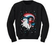 thumbnail image 1 of Tstars Girls Ugly Christmas Sweater Santa Riding Unicorn Rainbow Kids Christmas Gift Funny Humor Holiday Shirts Xmas Party Christmas Gifts for Girl Toddler Kids Sweatshirt Ugly Xmas Sweater, 1 of 6