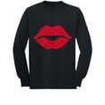 thumbnail image 1 of Tstars Girls Valentine's Day Shirts for Kids lovely lip printed t-shirts Love Red Lips Cute Casual Gift Idea for Girl Toddler Kids Long Sleeve T Shirt, 1 of 5