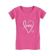 Tstars Girls Valentine's Day heart Shirts for Teen Kids T Shirt