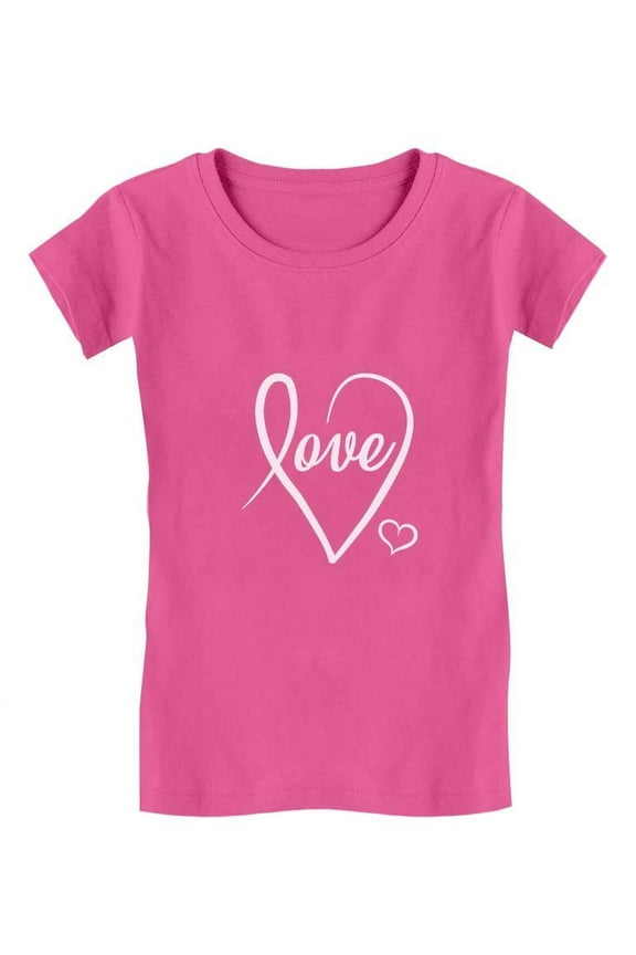 Girls Valentine's Day heart Shirts for Teen Kids T Shirt
