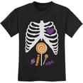 thumbnail image 1 of Tstars Halloween Candy Ribcage Shirt Xray Skeleton Cute Kids Tshirts 2T, 1 of 7