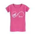 thumbnail image 1 of Tstars Infinite Love Horse-Themed Girls' T-Shirt - Perfect Birthday Gift for Horse Lovers - Stylish Equestrian Kids' Tee - Soft & Comfortable Horse Enthusiast Apparel, 1 of 4