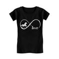 thumbnail image 1 of Tstars Infinite Love Horse-Themed Girls' T-Shirt - Perfect Birthday Gift for Horse Lovers - Stylish Equestrian Kids' Tee - Soft & Comfortable Horse Enthusiast Apparel, 1 of 4
