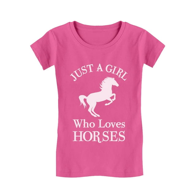 Tstars Just A Girl Who Loves Horses shirt Equestrian Gifts