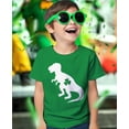 thumbnail image 1 of Tstars Kids St. Patricks Day T-Shirt - Dinosaur T-Rex & Shamrock Clover - Boys & Girls Toddler Tee 5T Green, 1 of 1