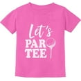 thumbnail image 1 of Tstars - Let's Par-tee Funny Gift For Golf Lover Toddler Kids T-Shirt 3T Pink, 1 of 3
