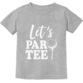 thumbnail image 1 of Tstars - Let's Par-tee Funny Gift For Golf Lover Toddler Kids T-Shirt 4T Gray, 1 of 3