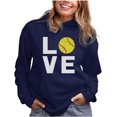 thumbnail image 1 of Tstars Love Softball Women's Hoodie - Ideal Birthday Gift for Softball Fans and Players - Comfortable Sportswear - Show Your Softball Passion - Perfect Apparel for Softball Moms, 1 of 7
