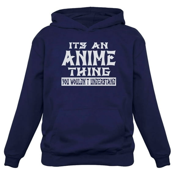 Tstars Men's Anime Lover Hoodie - Ideal Gift for Anime Enthusiast - L, Blue