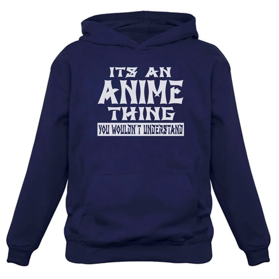 Tstars Men's Anime Lover Hoodie - Ideal Gift for Anime Enthusiast - L, Blue