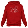 thumbnail image 1 of Tstars Men's Drummer Hoodie - Unique Drum Design Apparel - Ideal Birthday Present for Music Lovers - Perfect Gift for Drummers - Comfortable and Stylish Musician's Wear, 1 of 3
