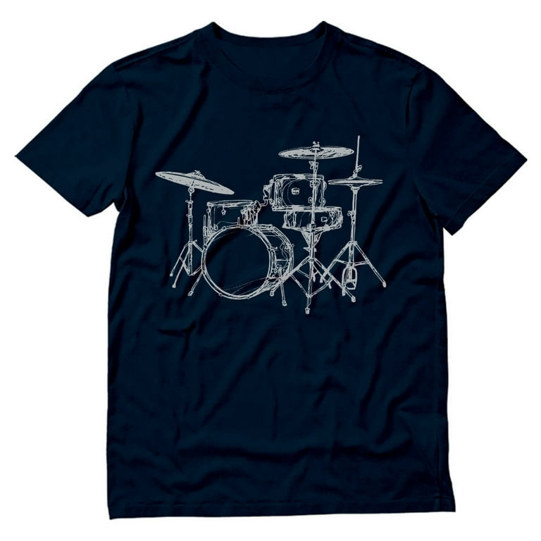 Rock Star Drummer T Shirt Drums Drumming Gift Drummers Tee