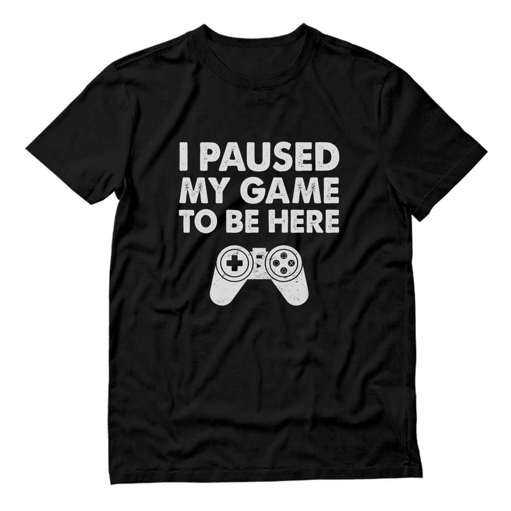 Tstars Men's Gamer T-Shirt - Unique I Paused My Game Graphic Tee ...