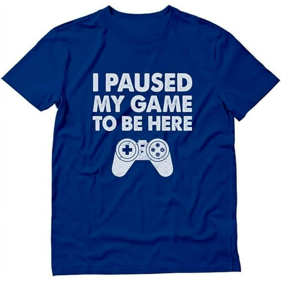 Tstars Men's Gamer T-Shirt - Gift for Dad, Husband, Son, Gamer - S Blue