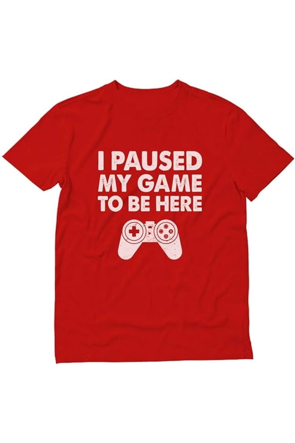 Men's Gamer T-Shirt - Gift for Dad, Husband, Son, Gamer - M, Red