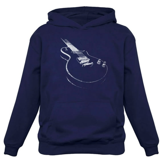 Tstars Men's Hoodie - Cool Guitar-Themed Birthday & Father's Day Gift for Guitarists - Musician's Apparel - Electric Guitar Print - Best Birthday and Special Occasion Gift for Dad