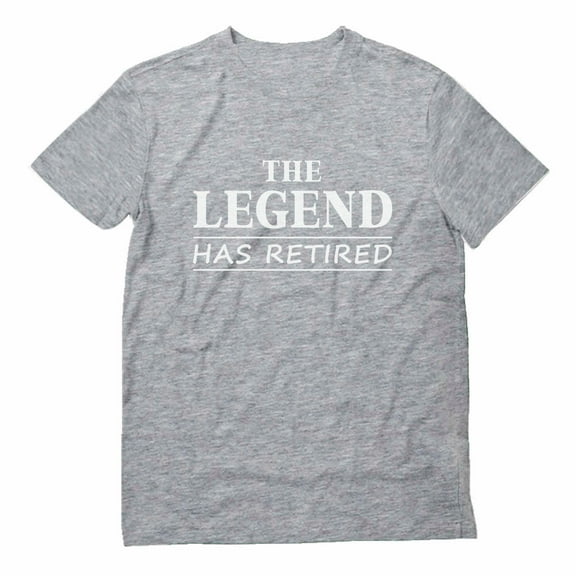 Tstars Men's Retirement Tshirt - The Legend Has Retired Tee - Humorous Retirement Gift - Perfect Retirement Party Outfit - Novelty Retired Apparel - Fun and Unique Retiree Tshirt