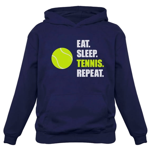 Tstars Men's Tennis Hoodie: Sporty & Cozy, Perfect for Tennis Lovers, Players, & Fans - Graphic Hoodie for Men - Tennis Gift Idea