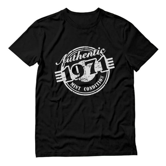 Tstars Mens 50th Birthday Gift Birthday Gift for 50 Year Old Shirt 1971 Mint Condition Graphic Tee Birthday Party Birthday Shirts for Men T Shirt