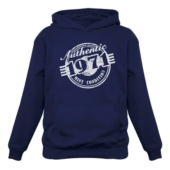 Tstars Mens 50th Birthday Gift Birthday Gift for 50 Year Old Sweatshirt 1971 Mint Condition Birthday Party Birthday Shirts for Men Hoodie