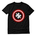 thumbnail image 1 of Tstars Mens Autism Awareness Support Autism Awareness Puzzle Superhero Shield Shirt Captain Autism Graphic Tee Autistic Spectrum Awareness Autistic Support Shirts for Mens T Shirt, 1 of 7