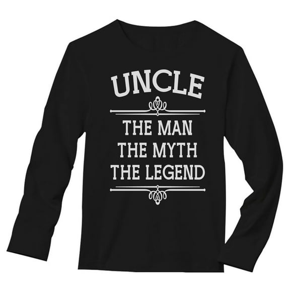 Tstars Mens Best Uncle Shirt Gifts for Uncle the Man the Myth the Legend Best Uncle Gift Tee for Him Funny Humor Long Sleeve T Shirt