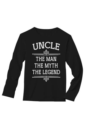 Mens Best Uncle Shirt Gifts for Uncle the Man the Myth the Legend Best Uncle Gift Tee for Him Funny Humor Long Sleeve T Shirt