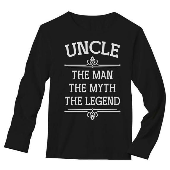 Tstars Mens Best Uncle Shirt Gifts for Uncle the Man the Myth the Legend Best Uncle Gift Tee for Him Funny Humor Long Sleeve T Shirt