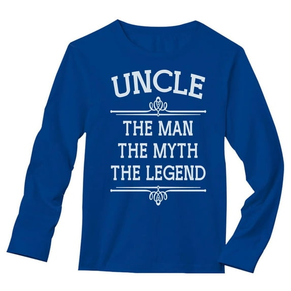 Tstars Mens Best Uncle Shirt Gifts for Uncle the Man the Myth the Legend Best Uncle Gift Tee for Him Funny Humor Long Sleeve T Shirt