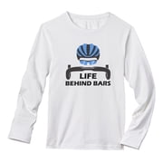 Tstars Mens Bicycle Shirt Cyclist Gift for Men Life Behind Bars Shirt Gift for Bicycle Riders Funny Humor Bike Cycling Tee Cycle Biking Road Mountain Riders Long Sleeve T Shirt