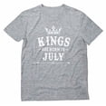thumbnail image 1 of Tstars Mens Birthday Gift for Mens Kings Are Born in July Birthday Gift for Men Birthday Party B Day T Shirt, 1 of 6