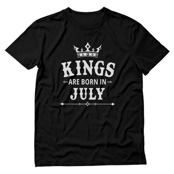Tstars Mens Birthday Gift for Mens Kings Are Born in July Birthday Gift for Men Birthday Party B Day T Shirt