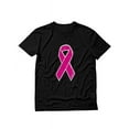 thumbnail image 1 of Tstars Mens Breast Cancer Awareness Shirts Distressed Pink Ribbon Cancer Support Ribbon Apparel for Men Graphic T Shirt, 1 of 6