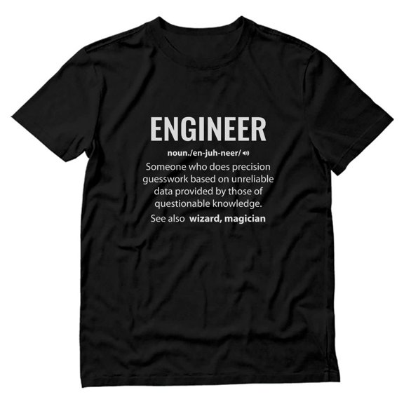 Tstars Mens Gift for Engineers Engineer Shirts Engineer Definition Noun Profession Career Job Funny Humor Science Tech T Shirt