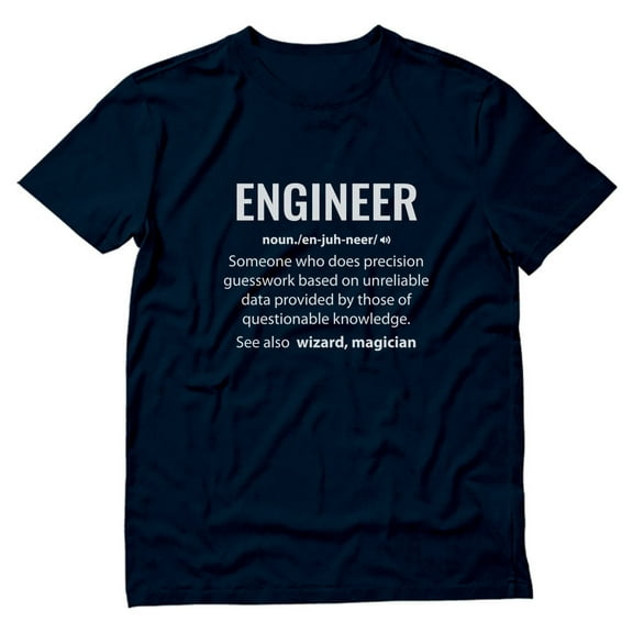 Tstars Mens Gift for Engineers Engineer Shirts Engineer Definition Noun Profession Career Job Funny Humor Science Tech T Shirt