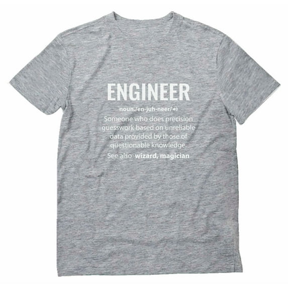 Tstars Mens Gift for Engineers Engineer Shirts Engineer Definition Noun Profession Career Job Funny Humor Science Tech T Shirt