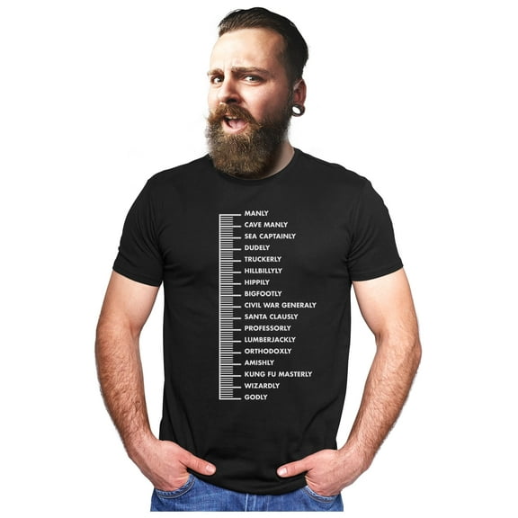 Tstars Mens Gifts for Dad Father's Day Shirts Beard Gift for Him Funny Humor Beard Scale Father's Day Birthday Christmas Cool Best Gift for Dad T Shirt