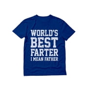 Tstars Mens Gifts for Dad Father's Day Shirts Funny Shirt for Dad Worlds Best Farter I Mean Father T Shirt Humor Cool Best Gift for Dad Birthday Shirt
