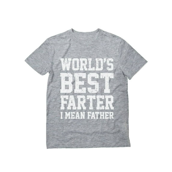 Tstars Mens Gifts for Dad Father's Day Shirts Funny Shirt for Dad Worlds Best Farter I Mean Father T Shirt Humor Cool Best Gift for Dad Birthday Shirt